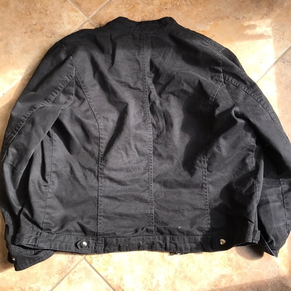 Black biker zipper jacket - Picture 4 of 4